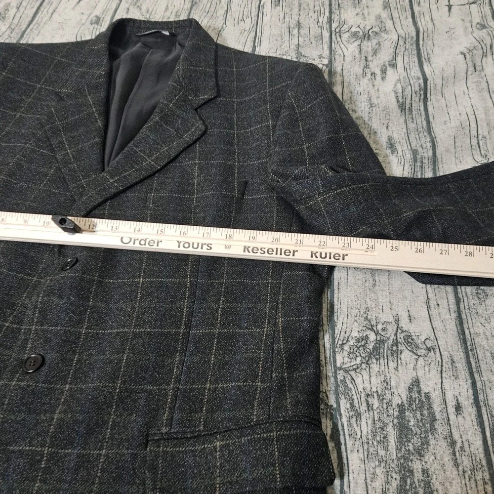VTG Ermenegildo Zegna  CASHMERE WOOL 90s men's  Blazer Jacket 44L Suit Coat